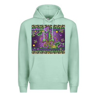 Seafoam mardi gras fleur de lis Premium Hoodie - MaliasSmallBusiness