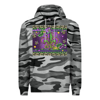 Slate Camo mardi gras fleur de lis Premium Hoodie - MaliasSmallBusiness