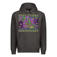 Smoke mardi gras fleur de lis Premium Hoodie - MaliasSmallBusiness