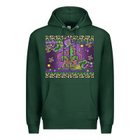 Sports Green mardi gras fleur de lis Premium Hoodie - MaliasSmallBusiness
