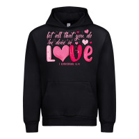 Black let all that you do be done in love Urban Hoodie - MaliasSmallBusiness