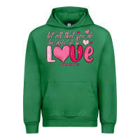 Emerald let all that you do be done in love Urban Hoodie - MaliasSmallBusiness