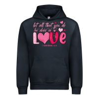 Navy let all that you do be done in love Urban Hoodie - MaliasSmallBusiness