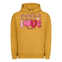 Pigment Peanut Butter let all that you do be done in love Urban Hoodie - MaliasSmallBusiness