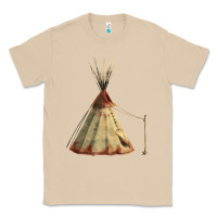 Mushroom teepe tipi Classic Tee - FaDigitalArtStudio
