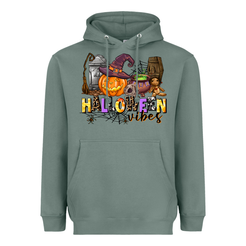 Halloween Vibes Heavyweight Hoodie by AdoDesignShop | Teevron