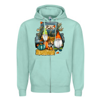 Seafoam farm truck autumn gnomes Zipper Hoodie - RanaPortraitStore