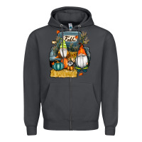 Smoke farm truck autumn gnomes Zipper Hoodie - RanaPortraitStore