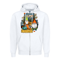 White farm truck autumn gnomes Zipper Hoodie - RanaPortraitStore