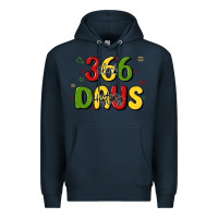 Navy 366 days black history Premium Hoodie - MaliasSmallBusiness