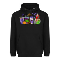 Black halloween coffee cups Heavyweight Hoodie - AdoDesignShop