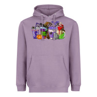 Lavender halloween coffee cups Heavyweight Hoodie - AdoDesignShop