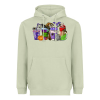 Matcha halloween coffee cups Heavyweight Hoodie - AdoDesignShop