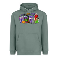 Sage halloween coffee cups Heavyweight Hoodie - AdoDesignShop