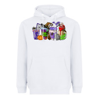 White halloween coffee cups Heavyweight Hoodie - AdoDesignShop
