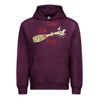 Mauve Wine cheers to the new year Urban Hoodie - MaliasSmallBusiness