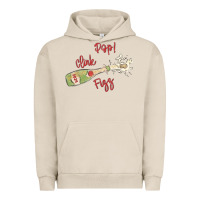 Pigment French Oak cheers to the new year Urban Hoodie - MaliasSmallBusiness