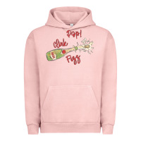 Pigment Salmon cheers to the new year Urban Hoodie - MaliasSmallBusiness