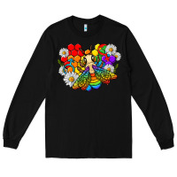 Black pride bee with daisy lgbtq Long Sleeve Tee - texasbilliewilder