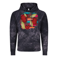 Cloud Black heart and serape patches Vintage Hoodie - AdoDesignShop