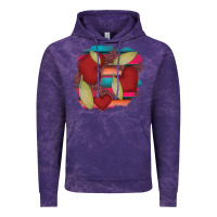 Cloud Purple heart and serape patches Vintage Hoodie - AdoDesignShop