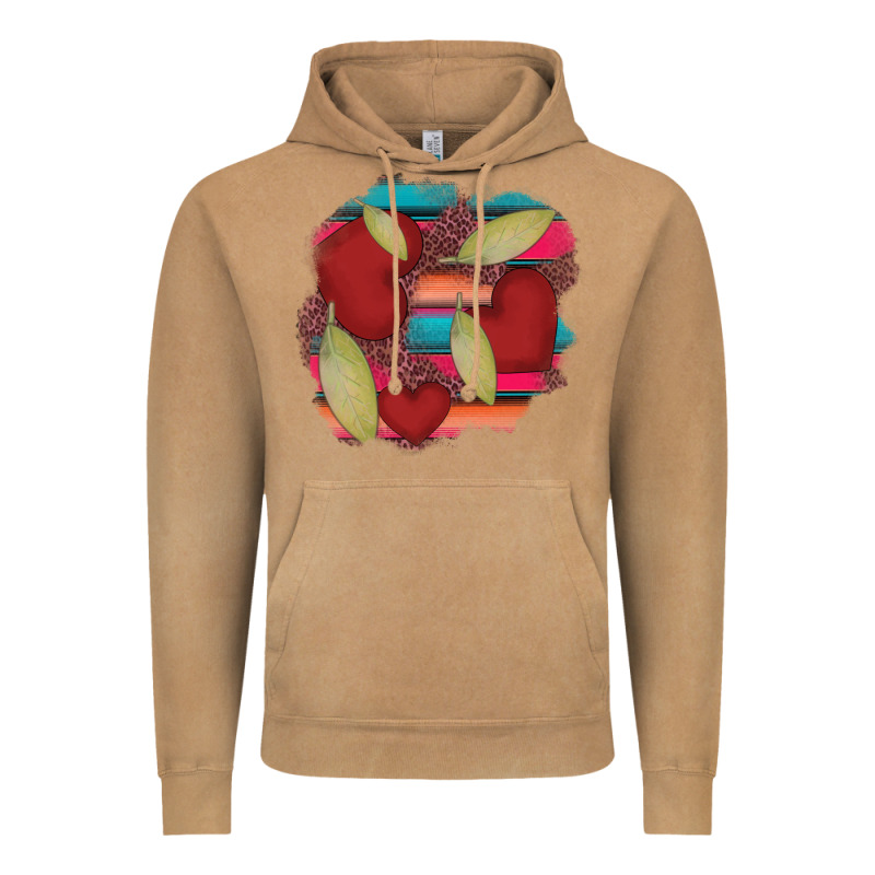 Heart And Serape Patches Vintage Hoodie by AdoDesignShop | Teevron
