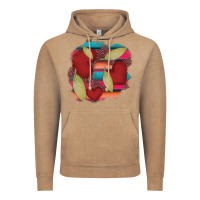 Vintage Coffee heart and serape patches Vintage Hoodie - AdoDesignShop