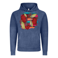Vintage Denim heart and serape patches Vintage Hoodie - AdoDesignShop
