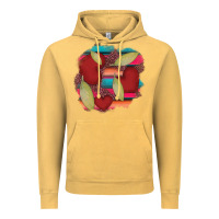 Vintage Mustard heart and serape patches Vintage Hoodie - AdoDesignShop
