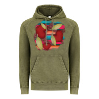 Vintage Olive heart and serape patches Vintage Hoodie - AdoDesignShop
