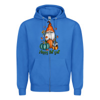 True Royal happy fall y'all gnome Zipper Hoodie - RanaPortraitStore