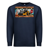 Navy steam roller sippy cup Premium Sweatshirt - Artiststas