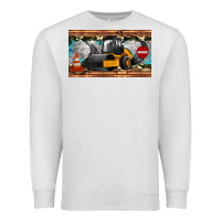 Oatmeal Heather steam roller sippy cup Premium Sweatshirt - Artiststas
