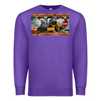 Purple steam roller sippy cup Premium Sweatshirt - Artiststas
