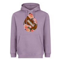 Lavender american football and western roses teardrop Heavyweight Hoodie - BundleAndBundleShop