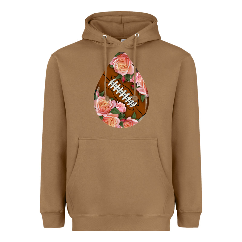 American Football And Western Roses Teardrop Heavyweight Hoodie by BundleAndBundleShop | Teevron