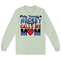 Matcha my favorite hockey player calls me mom Long Sleeve Tee - Zillion Design Studio