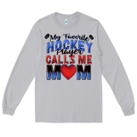 Moon Dust my favorite hockey player calls me mom Long Sleeve Tee - Zillion Design Studio