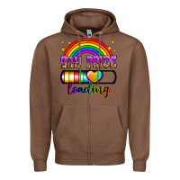 Chestnut gay pride loading Zipper Hoodie - Zillion Design Studio
