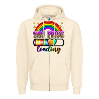 Sandshell gay pride loading Zipper Hoodie - Zillion Design Studio