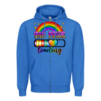True Royal gay pride loading Zipper Hoodie - Zillion Design Studio