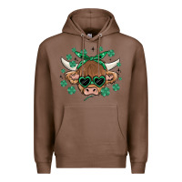 Chestnut st patrick's day cow Premium Hoodie - MaliasSmallBusiness