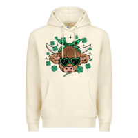Sandshell st patrick's day cow Premium Hoodie - MaliasSmallBusiness