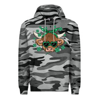 Slate Camo st patrick's day cow Premium Hoodie - MaliasSmallBusiness