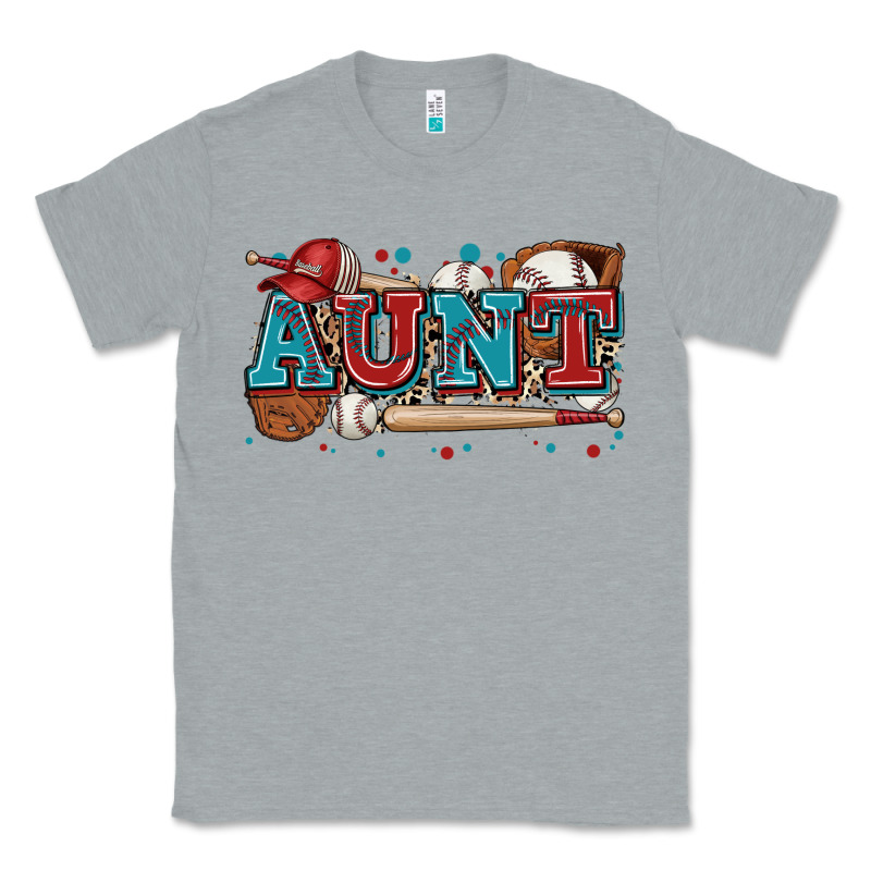 Aunt Baseball Classic Tee by Zillion Design Studio | Teevron