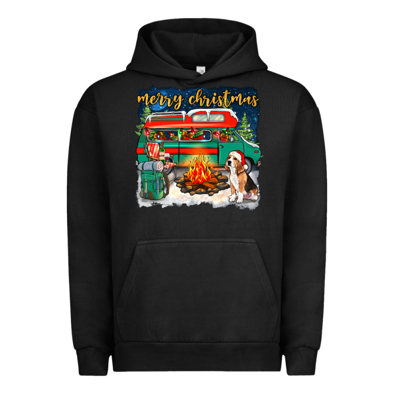 Merry Christmas With Camper Van Urban Hoodie by NancyCooperArtShop | Teevron