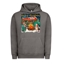 Pigment Tornado merry christmas with camper van Urban Hoodie - NancyCooperArtShop