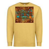 Antique Gold grateful thankful blessed turkey Premium Sweatshirt - JahusDesignShop