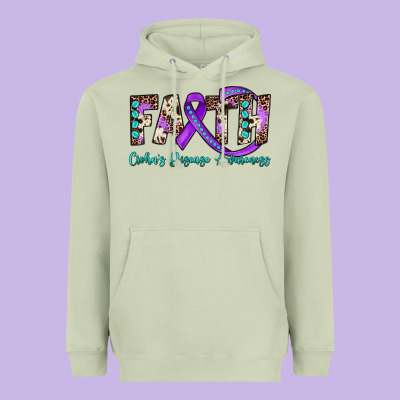 Faith Crohn's Disease Awareness Heavyweight Hoodie Designed By Jahusdesignshop