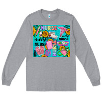 Heather Grey western nurse Long Sleeve Tee - AdoDesignShop